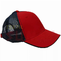 GORRO MALLA TELA ROJO/AZUL M.