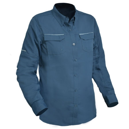 BLUSA OUTDOOR RIPSTOP JUBAE AZUL ROYAL T/XL