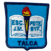 INSIGNIA BORDADA - ESCUELA PTE. JM BALMACEDA  6CM