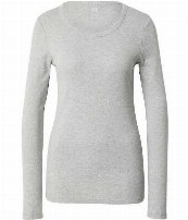 POLO MUJER M/LARGA SPANDEX GRIS - T/S