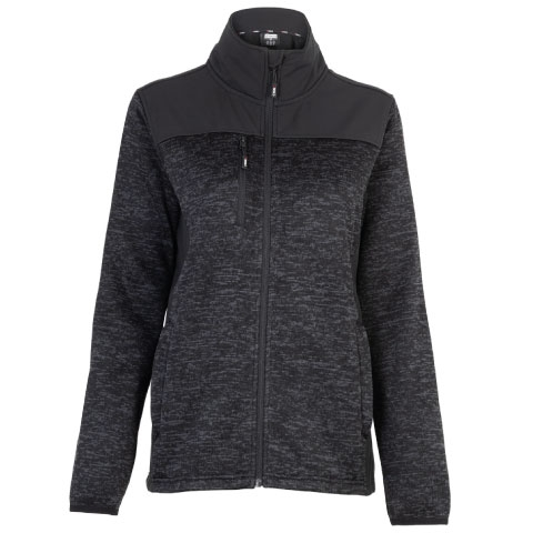 CHAQUETA NEW KNIT FLEECE MUJER NEGRO - T/XL