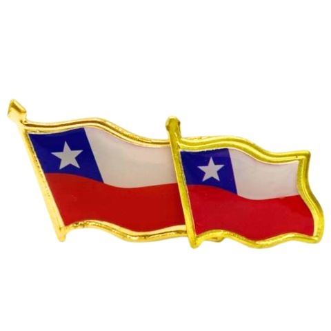 BANDERA CHILENA PIN 3CM X 3 UN