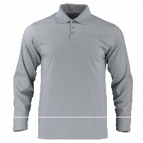 POLERA SMOOTH C/CUELLO HOMBRE M/LARGA GRIS - T/M