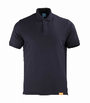 POLERA PIQUE HOMBRE M/CORTA 80/20 AZUL. - T/3XL