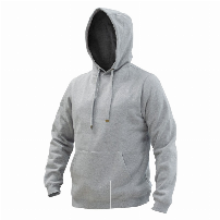 POLERON HOODIE CANGURO UNISEX GRIS T/S