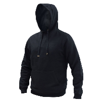 POLERON HOODIE CANGURO UNISEX NEGRO T/XL