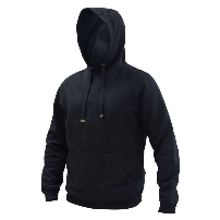 POLERON HOODIE CANGURO UNISEX NEGRO T/XXL