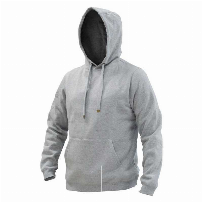 POLERON HOODIE CANGURO UNISEX GRIS T/L