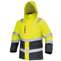 PARKA TERMICA C/REFLECTANTE -  AMARILLO/GRIS - T/XL