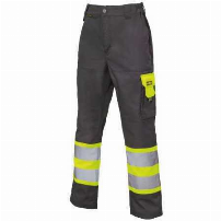 PANTALON HI-VIS BI-COLOR CLASE 1 GRIS/AMARILLO - T/S