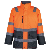 PARKA TERMICA VIAL C/REF. NARANJO/AZUL - T/M