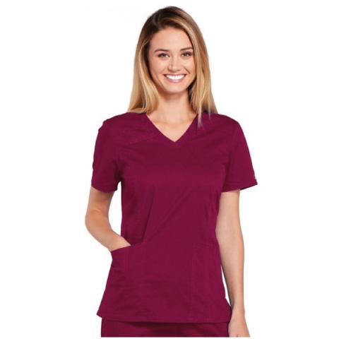 TOP MUJER CORE STRETCH 4710 M/CORTA BERENJENA - T/XS