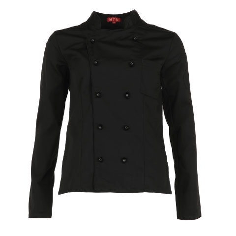 CHAQUETA CHEF GABARDINA MUJER NEGRO - T/S