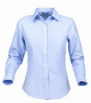 BLUSA OXF. C/CAM. 60/40 M/LARGA CELESTE - T/3XL